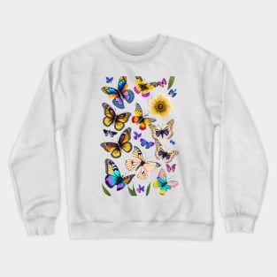 butterflies in flight Crewneck Sweatshirt